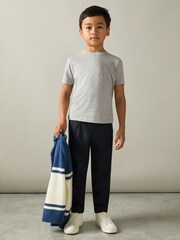 Reiss Grey Bless 13-14 yrs Cotton-Blend Jersey Crew-Neck T-Shirt - Image 2 of 4