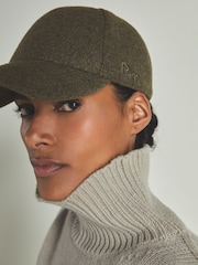 LES 100 CIEL Khaki Reiss | Les 100 Ciels Felted-Tweed Baseball Cap - Image 2 of 4