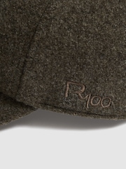 LES 100 CIEL Khaki Reiss | Les 100 Ciels Felted-Tweed Baseball Cap - Image 4 of 4