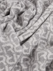 Reiss Bowen Logo Jacquard Scarf With Wool - Imagen 4 de 5