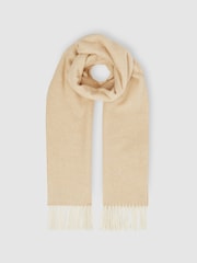 Reiss Higgins Wool Blend Herringbone Scarf - Imagen 3 de 4