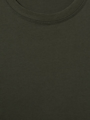 Reiss Dark Green Tate Oversized Garment Dye T-Shirt - Image 6 of 6