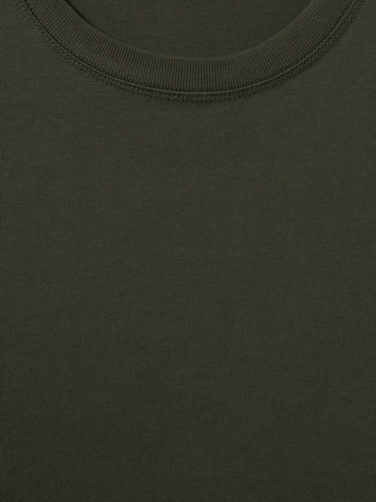 Reiss Dark Green Tate Oversized Garment Dye T-Shirt - Image 6 of 6