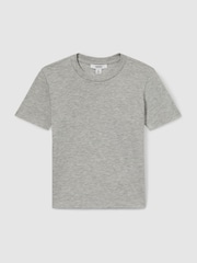Gris - Camiseta con cuello redondo Bless de Reiss - Imagen 2 de 4
