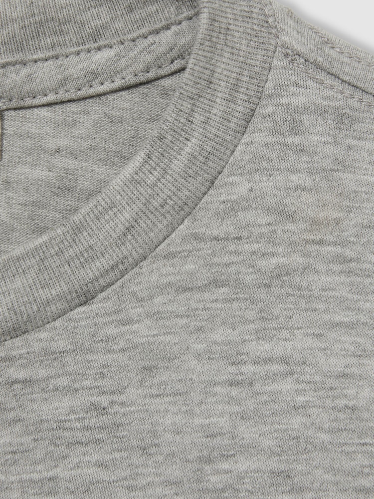 Gris - Camiseta con cuello redondo Bless de Reiss - Imagen 4 de 4