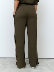 Vert forêt - Pantalon de survêtement Slinky Tipped Sporty ample Side Rayure - Image 4 of 5