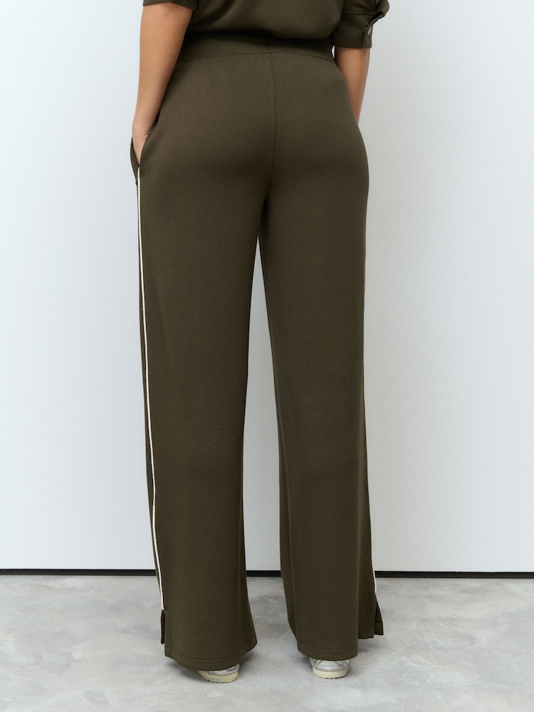 Vert forêt - Pantalon de survêtement Slinky Tipped Sporty ample Side Rayure - Image 4 of 5