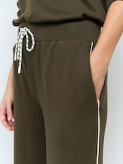 Vert forêt - Pantalon de survêtement Slinky Tipped Sporty ample Side Rayure - Image 5 of 5