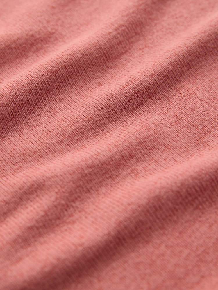 Blush Rose Pink Soft Touch Cosy Crew Neck Boxy Mid Short Sleeve Jumper Top - Image 11 of 11 Blush Rose Pink Soft Touch Cosy Crew Neck Boxy Mid Short Sleeve Jumper Top - Image 11 of 11