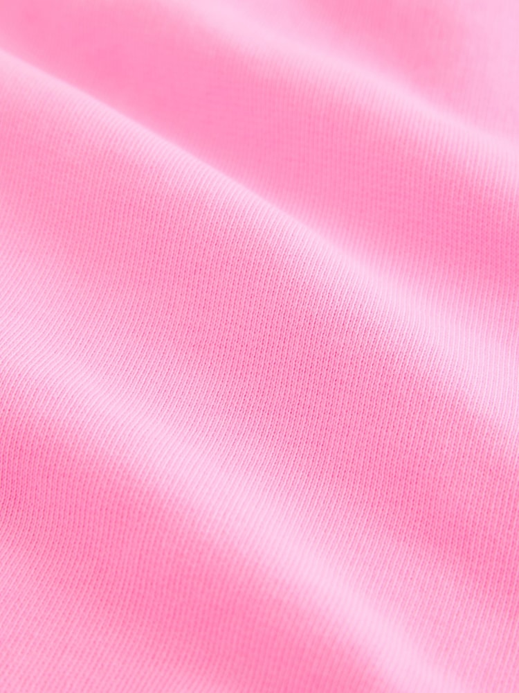 Fluro Rose - Short en jersey 100% coton délavé à ourlet brut - Image 7 of 8