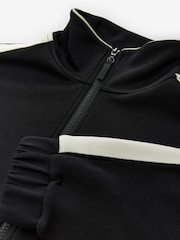 Black Slinky Side Stripe Zip Through Track Top Jacket - Image 7 of 8
