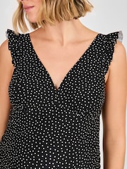 JoJo Maman Bébé Maternity Spot Frill Sleeve V-Neck Swimsuit - Imagen 7 de 9