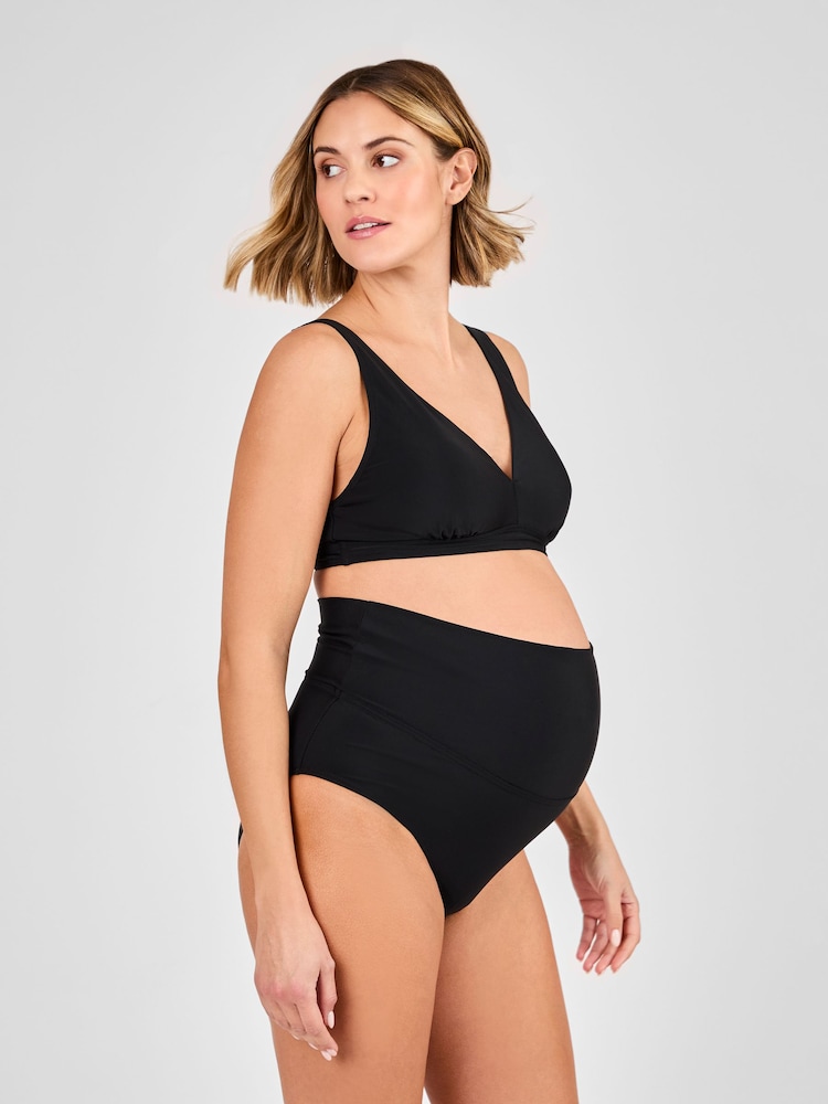 JoJo Maman Bébé Black Maternity Bikini Set - Image 1 of 8