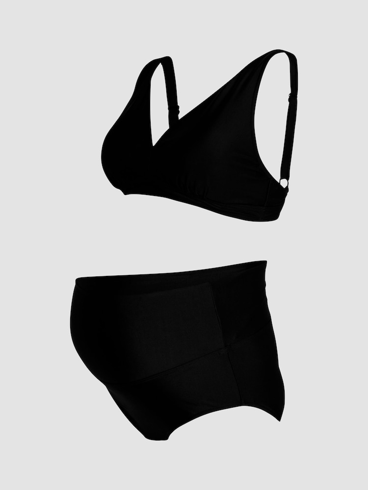 JoJo Maman Bébé Black Maternity Bikini Set - Image 7 of 8