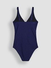 JoJo Maman Bébé Navy Maternity Spot Frill Swimsuit - Image 8 of 8