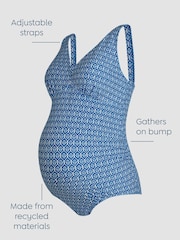 Traje de baño con cuello en pico y estampado floral para premamá de Jojo Maman Bébé - Imagen 3 de 8