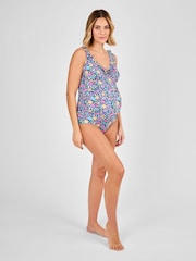 Jojo Maman Bébé – Badeanzug mit Rüschen und floralem Print (Umstandsmode) - Bild 6 von 8