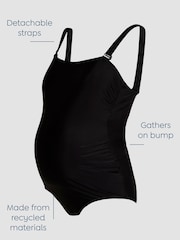 JoJo Maman Bébé Black Maternity Bandeau Swimsuit - Image 3 of 8