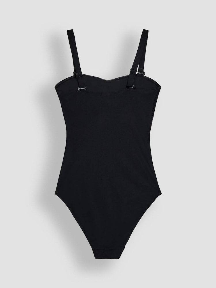 JoJo Maman Bébé Black Maternity Bandeau Swimsuit - Image 8 of 8