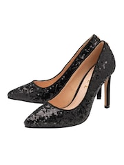 Ravel Black Stiletto-Heel Court Shoes - Image 2 of 4