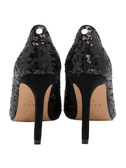 Ravel Black Stiletto-Heel Court Shoes - Image 3 of 4