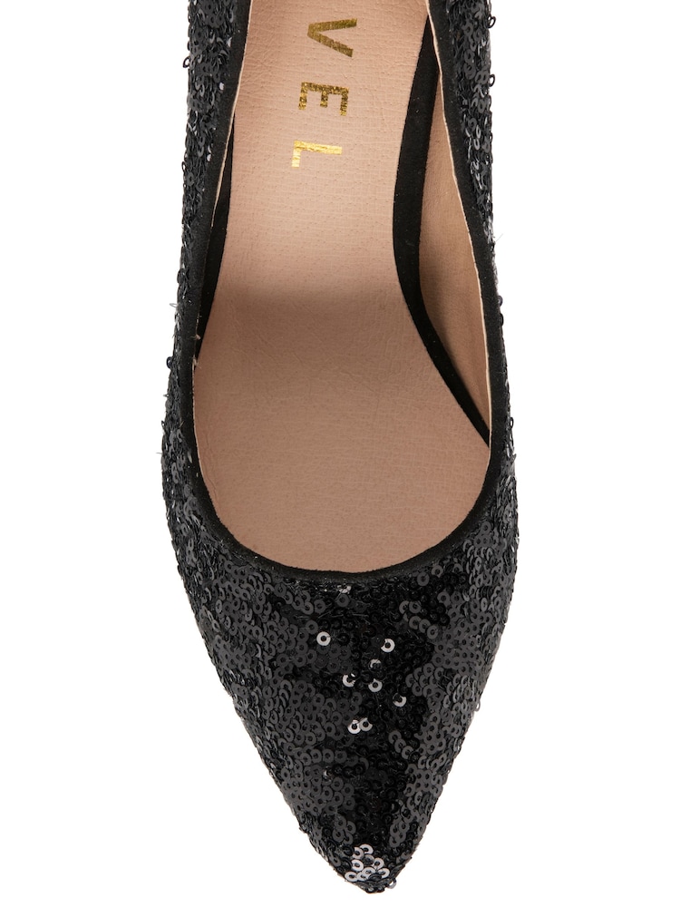 Ravel Black Stiletto-Heel Court Shoes - Image 4 of 4