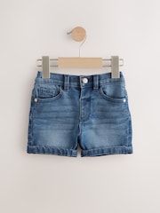 Mid Blue Denim Denim Shorts - Image 1 of 4