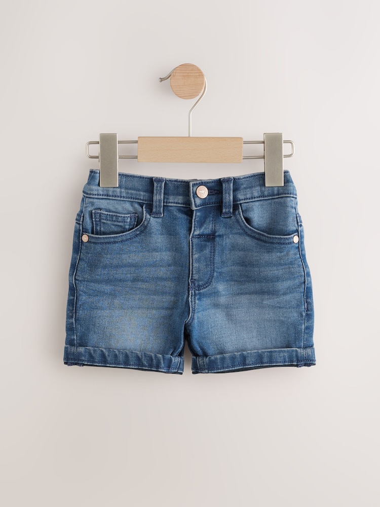 Mid Blue Denim Denim Shorts - Image 1 of 4