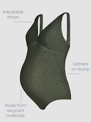 JoJo Maman Bébé Maternity Spot V-Neck Swimsuit - Imagen 3 de 10