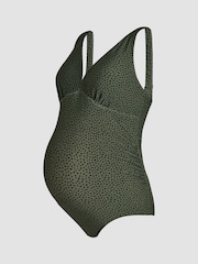 JoJo Maman Bébé Maternity Spot V-Neck Swimsuit - Imagen 9 de 10