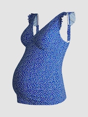 JoJo Maman Bébé Maternity Spot Frill Shoulder Tankini Set - Bild 10 von 11