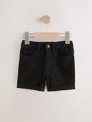 Black Denim Shorts - Image 1 of 4
