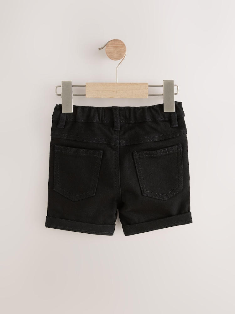 Black Denim Shorts - Image 2 of 4