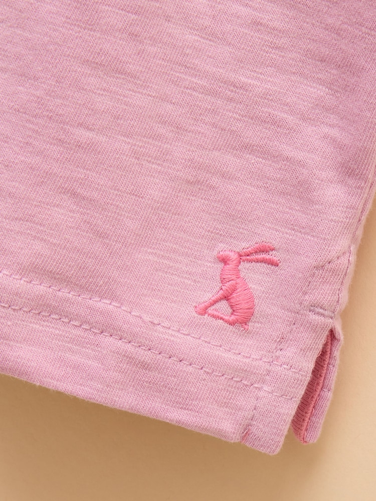 Joules Fundays Purple Printed T-Shirt - Image 3 of 5