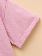 Joules Fundays Purple Printed T-Shirt - Image 5 of 5