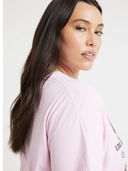 River Island Pink 100% Cotton Curve Blondie Front Print T-Shirt - Image 2 of 6
