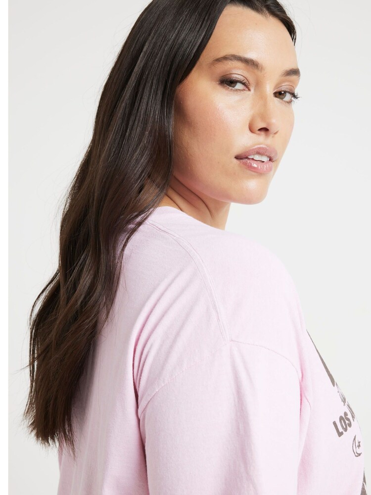River Island Pink 100% Cotton Curve Blondie Front Print T-Shirt - Image 2 of 6