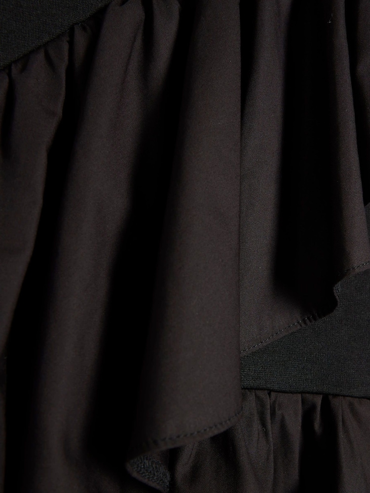 River Island Black Poplin Frill T-Shirt - Image 4 of 4 River Island Black Poplin Frill T-Shirt - Image 4 of 4