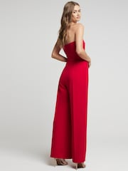 Красный - River Island Бандо широкие комбинезоны - Image 2 of 4