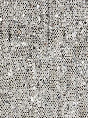 River Island Silver Boucle Shift Dress - Image 5 of 5