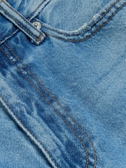 River Island Blue Petite High Waisted Relaxed Straight 100% Cotton Jeans - Image 10 of 10