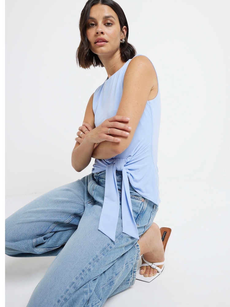 River Island Tie Detail Shell Top - Imagen 2 de 5