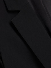 River Island Black Rolled Sleeve Relaxed Blazer - Image 4 of 4