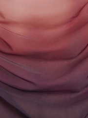 River Island Pink Petite Ombre Mesh Midi Dress - Image 4 of 4