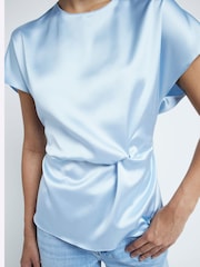 River Island Blue Twist Detail Top - Image 3 of 4