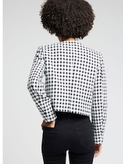 River Island Cropped Boucle Trophy Jacket - Imagen 2 de 4