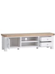 K Interiors White Clermont Large TV Unit - Image 3 of 5