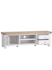 K Interiors White Clermont Large TV Unit - Image 4 of 5