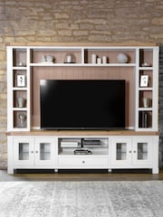 K Interiors White Extra Large Clermon  TV Unit Top - Image 1 of 4