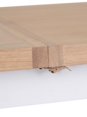 K Interiors White Clermont 1.3m Extending Dining Table - Image 6 of 6